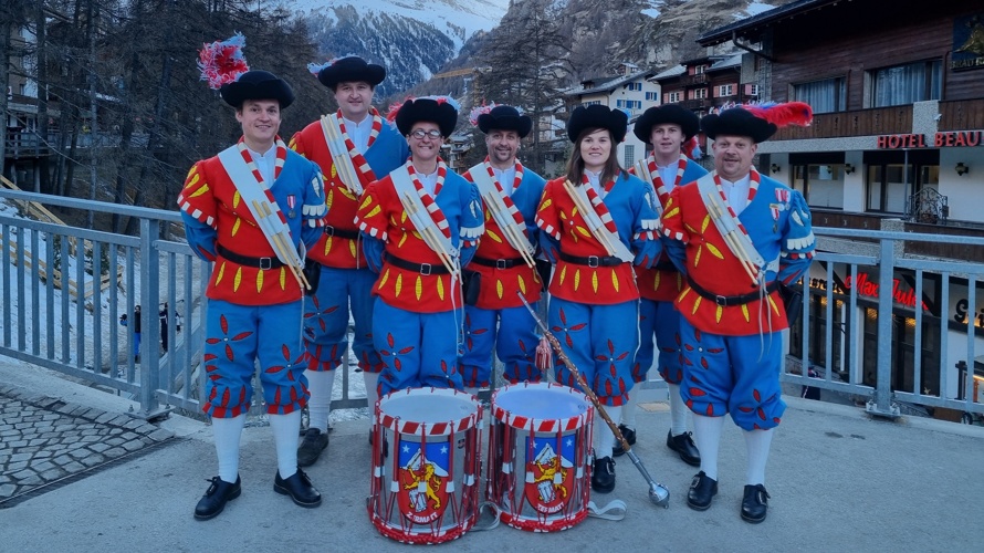 Marching Instruments für den Tambouren- und Pfeiferverein Zermatt