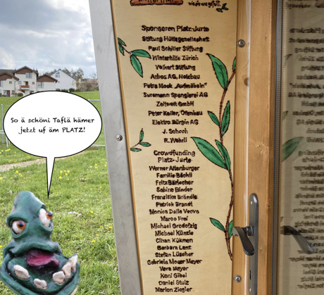 Die Namen wurden verewigt