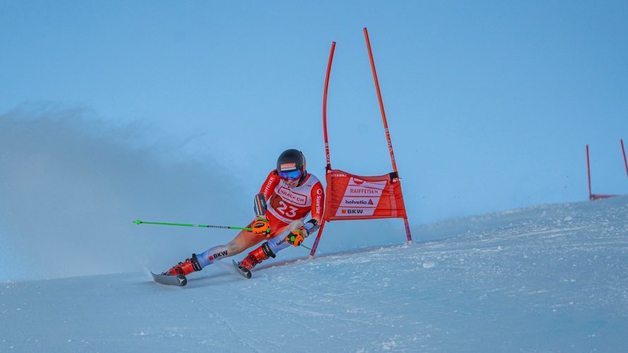 Unterstütze Dominik Landolt auf dem Weg als Skialpin-Rennfahrer