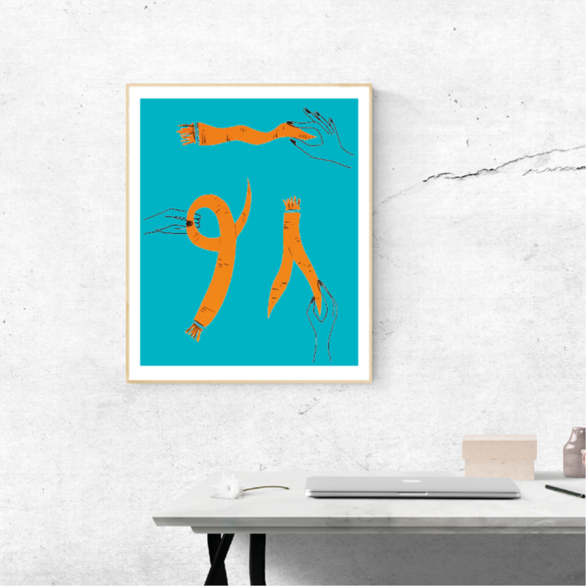 gmüesgarte-Poster Siebdruck – limitierte Auflage