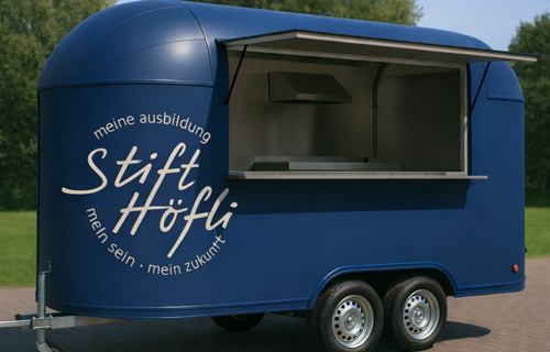 Mobiler Pop-up-Laden für das Stift Höfli