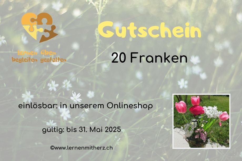 Gutschein für Onlineshop