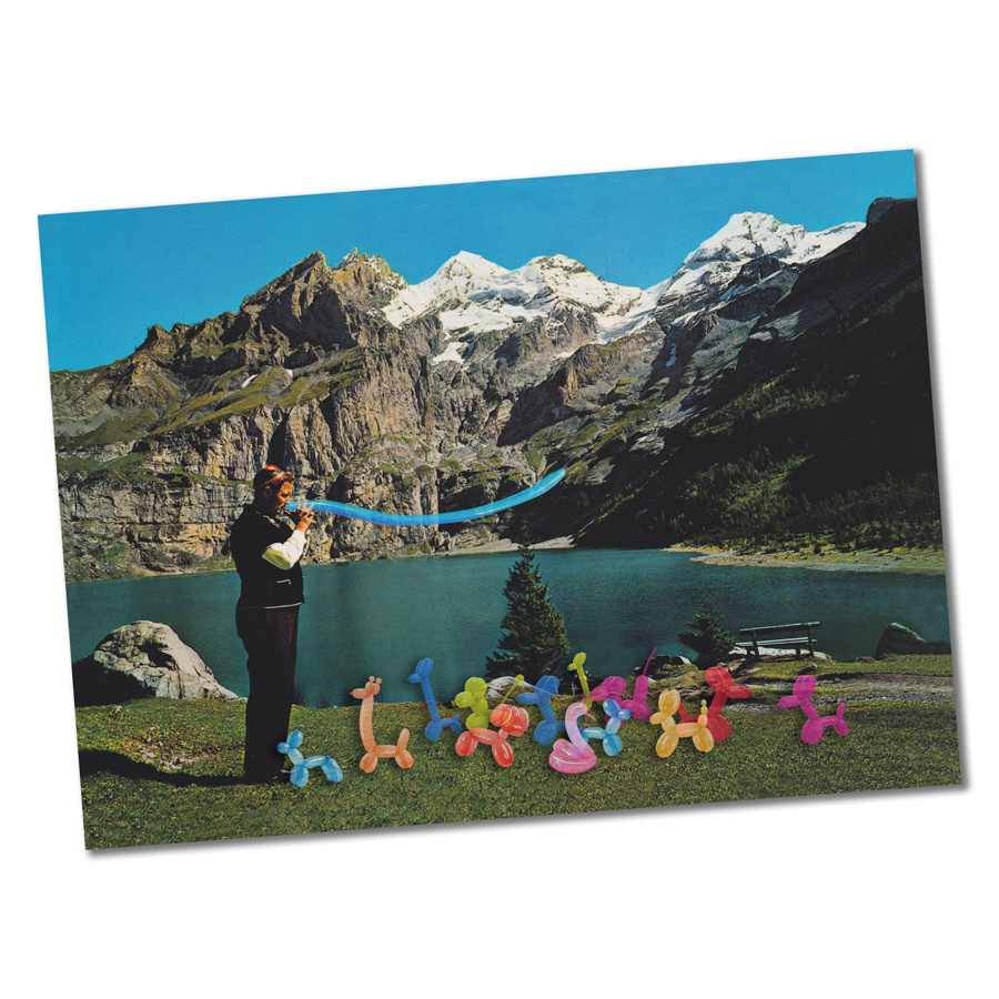 Muristalden Gönner mit Kunstkartoffeldruck & 5 Postkarten