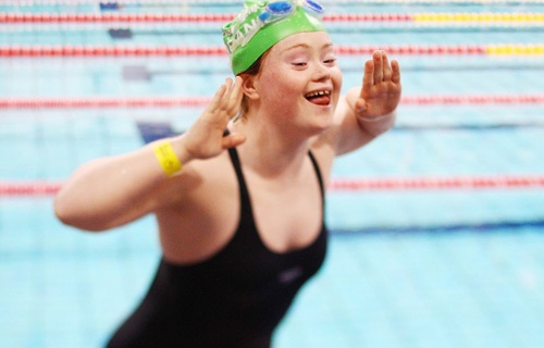 Schwimm-Meeting für Menschen mit geistiger Beeinträchtigung
