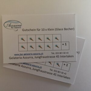 10 X Kleine Becher/Cornet +1 Gratis
