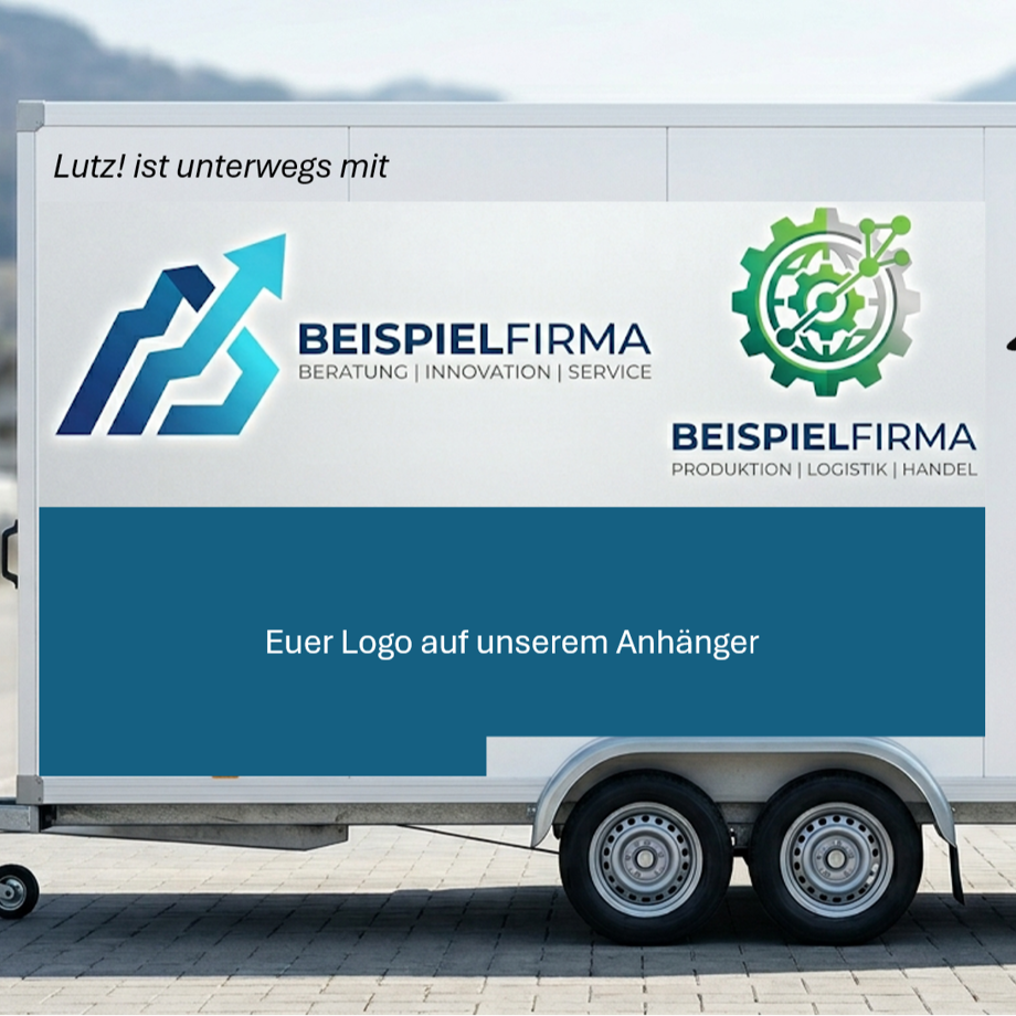 Deine Werbefläche auf der Seitenwand des Anhängers im Format A2