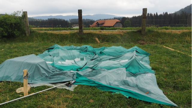 Pfadi Stadt Solothurn braucht eine Spende für Zelte nach Sturm