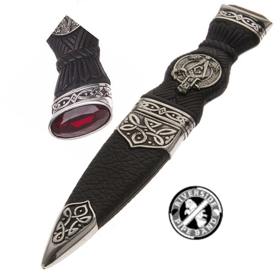 Sgian Dubh mit Bandlogo