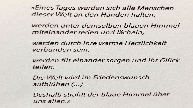 ONE BLUE SKY - Verschoben auf 2021