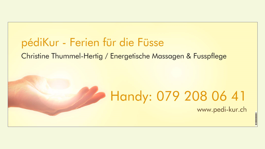 Christine Thummel - pédiKur - Ferien für die Füsse