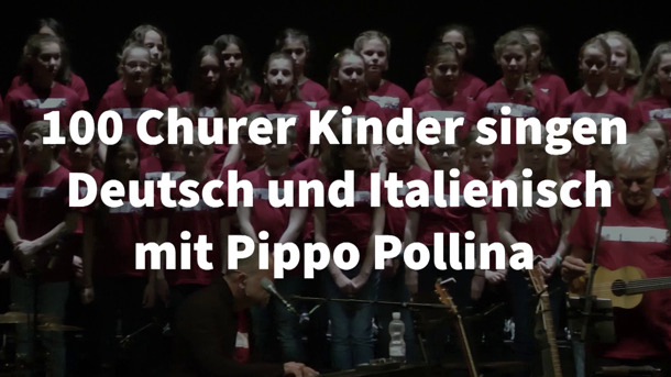  Gelebte Mehrsprachigkeit, 100 Kinder singen mit Pippo Pollina 
