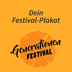 Plakat des Generationenfestivals, von beteiligten KünstlerInnen unterschrieben