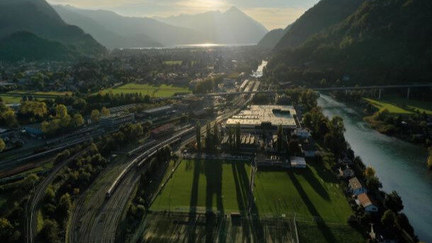  LED Flutlichtanlage FC Interlaken 