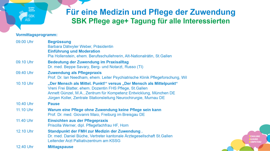 Tagung "Für eine Medizin und Pflege der Zuwendung"