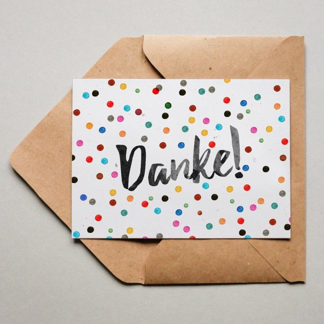 Dankeskarte mit Gruppenfoto vom neuen Turndress