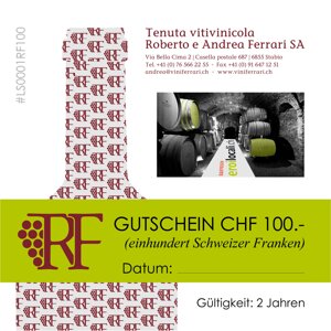 Drink wine, drink local - Gutschein CHF 100