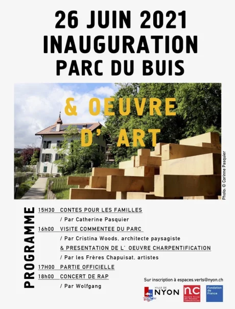 INAGURATION DE L'OEUVRE LE SAMEDI 26 JUIN!