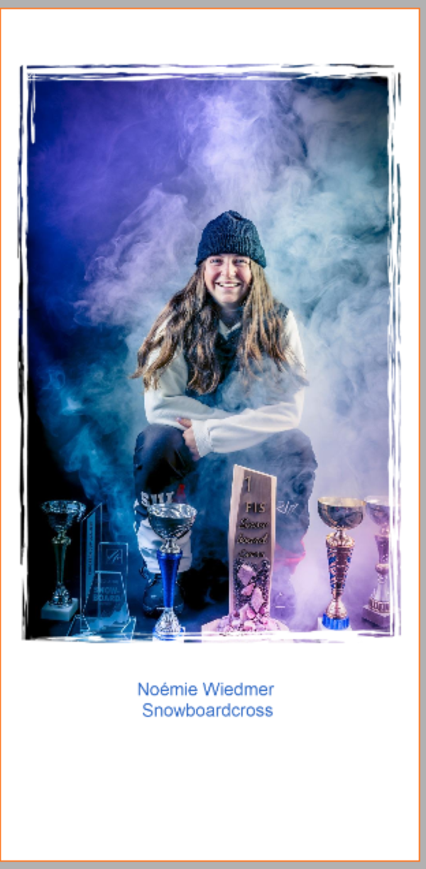 Autogrammkarte mit persönlicher  Widmung