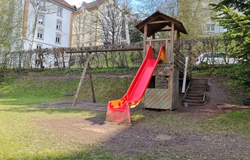 Neubau des Spielplatzes in der Kindertagesstätte TRIP TRAP
