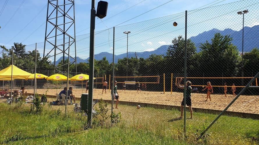 Neuer Sand für Beachanlage Chur