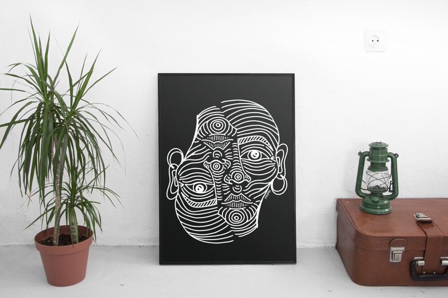 2Face Illustration KIM - A4 (Print)