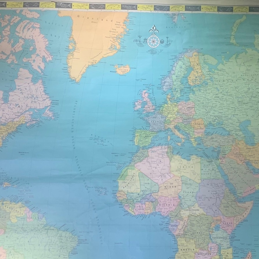 Parrainage de la carte du monde