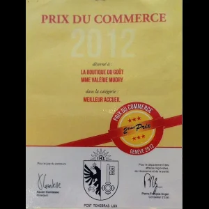 Prix du Commerce de l'Economie Genevoise 2012