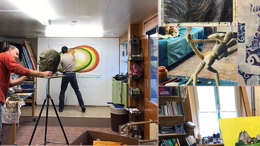 Die Kunstwerkstatt Flüeli-Ranft vermittelt kreativ.