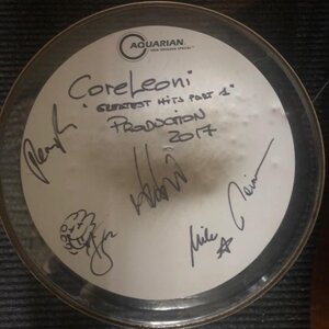 Snare-Drum-Leder signiert vom Coreleoni