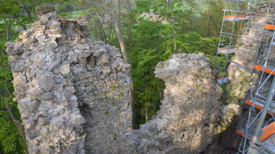 Rette die Süd- und Ostwand der Jagdburg