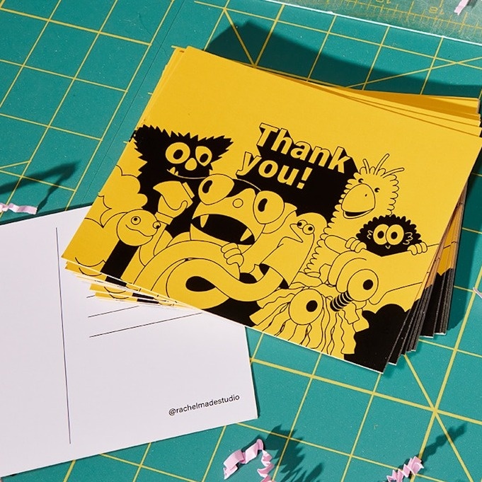 Postkarte aus dem Lager - das persönliche DANKE