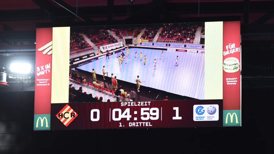 Material für den Livestream vom HC Rychenberg