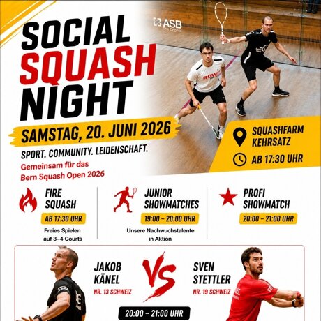 LAST CHANCE - Social Squash Night 20.06.2026