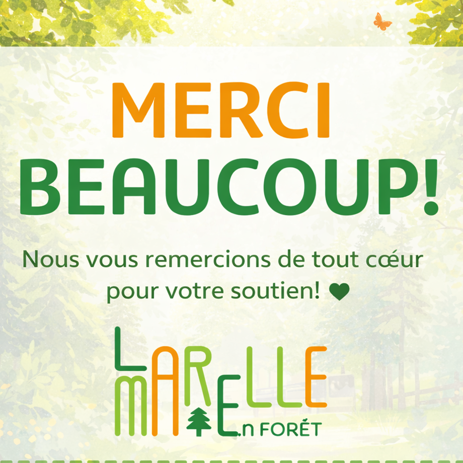 Remerciement La Marelle en Forêt