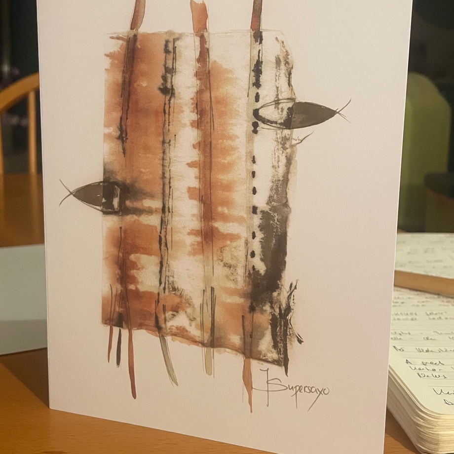 Gedruckte Kunstkarten by Joelle Supersaxo - 10 Stück gemischt.