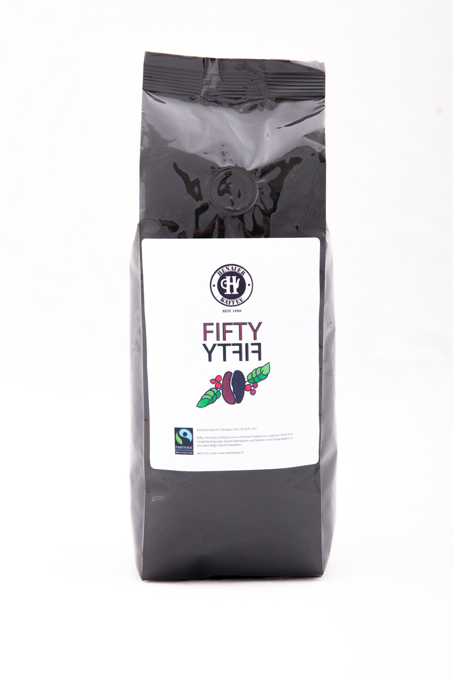 500g Hauskaffee fifty-fifty BIO Max Havelar aus der Rösterei Henauer