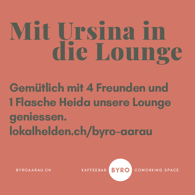 MIT URSINA + HEIDA IN DIE LOUNGE