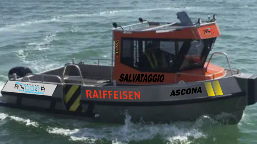 Nuova barca salvataggio Ascona