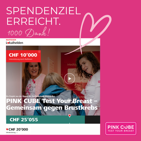 Wir haben es geschafft. 1000 Dank!