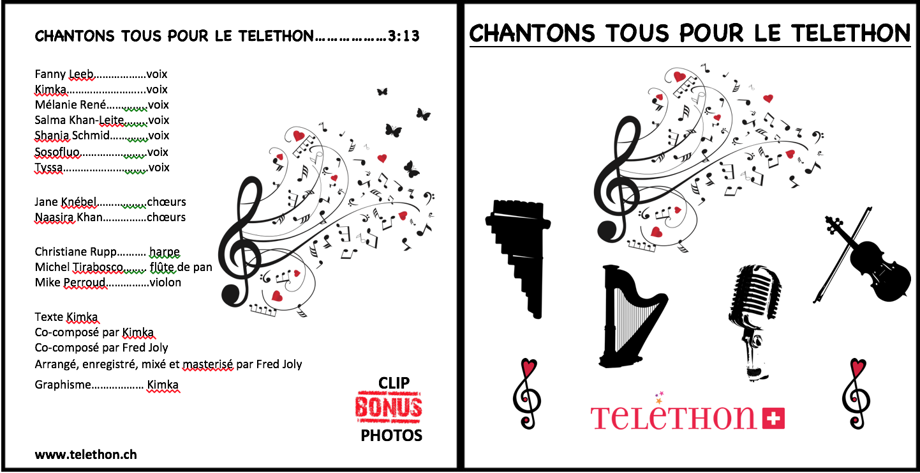 Single "Chantons tous pour le Téléthon"