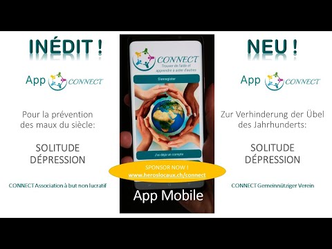 NEU! CONNECT App - Vorbeugung der Depression. Wird Sponsor! www.heroslocaux.ch/connect